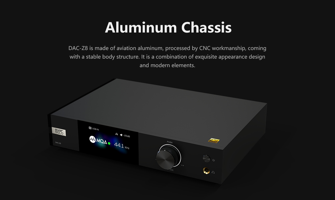 Eversolo ，DACZ8 High Fidelity DAC ，HiFi DAC，DACZ8